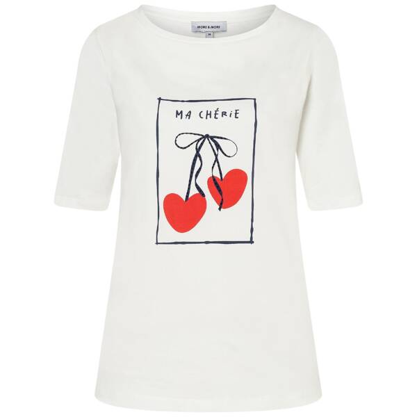 T-shirt mit kirschen-print