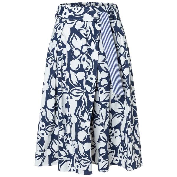 Baumwoll-rock mit print