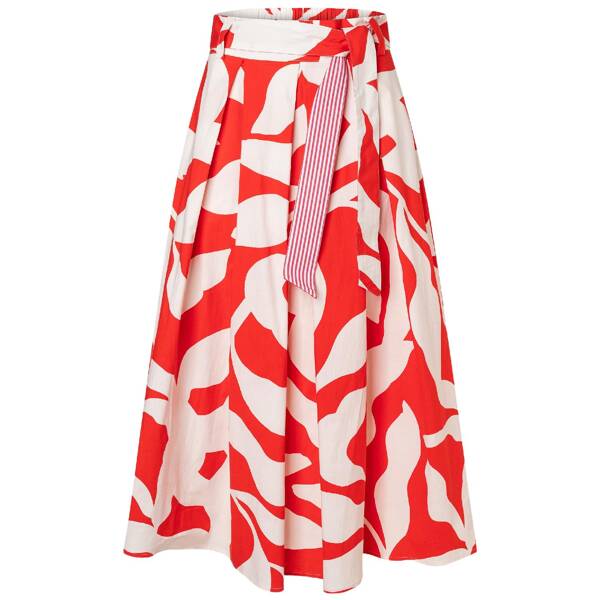 Baumwoll-rock mit print