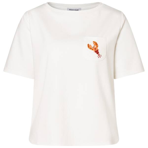 T-shirt mit pailletten-lobster