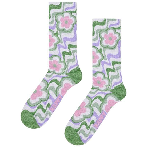 Flowy flower Socke