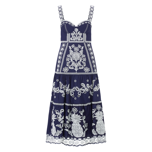 Midikleid Blue&White