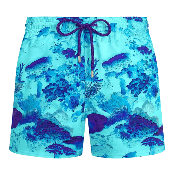 Coral Reef Stretch-Badeshorts