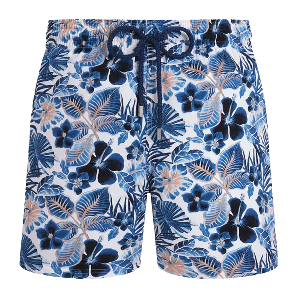 Island Flowers Stretch-Badeshorts