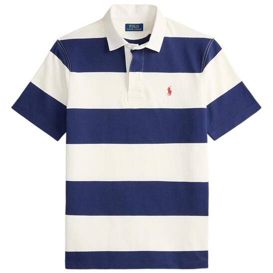 Kurzärmliges Classic-Fit Rugbyhemd