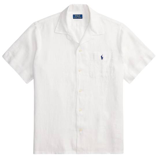 Classic-Fit Leinen-Kurzarmhemd