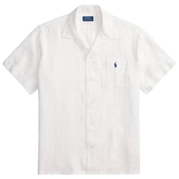 Classic-Fit Leinen-Kurzarmhemd