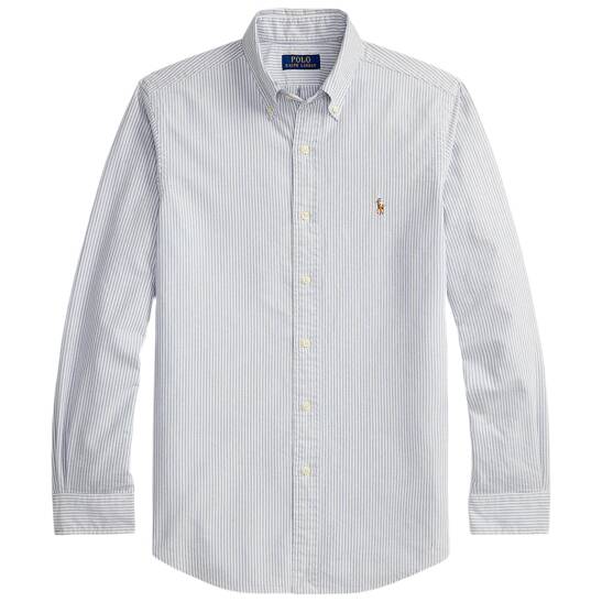 Gestreiftes Custom-Fit Oxfordhemd