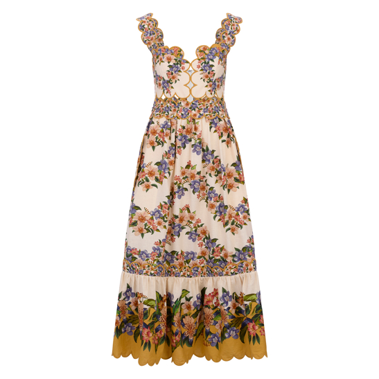 Midikleid Hilo Stripes Sand