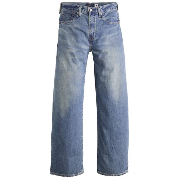 Jeans Blue Tab Drop Barrel