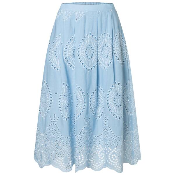 Rock mit lochstickerei