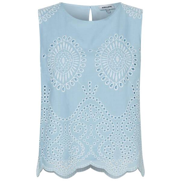 Blusentop mit lockstickerei