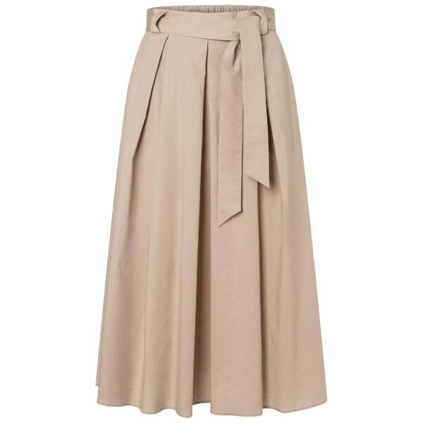 Baumwollrock mit bindegürtel