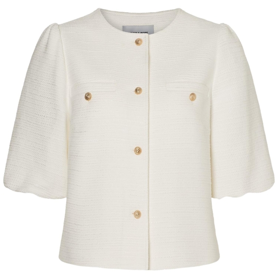 Kurze boucléjacke