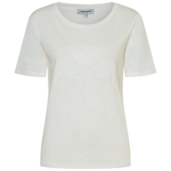 T-shirt mit stickerei auf der front