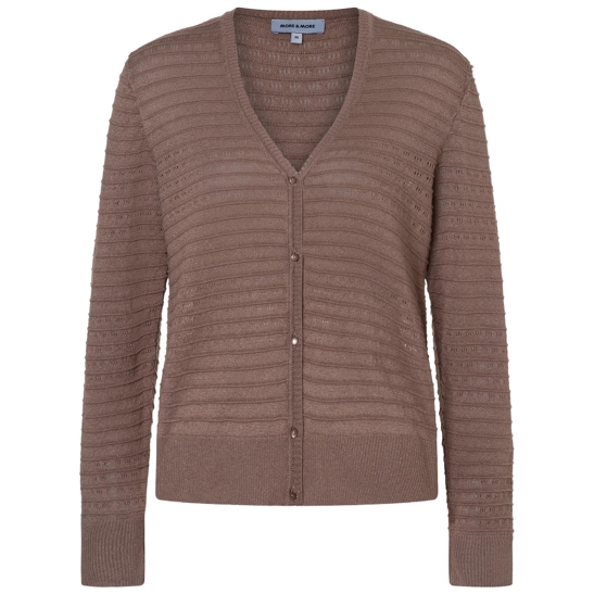 Cardigan mit streifen-struktur