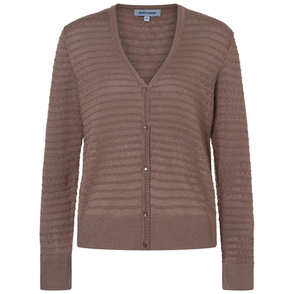 Cardigan mit streifen-struktur