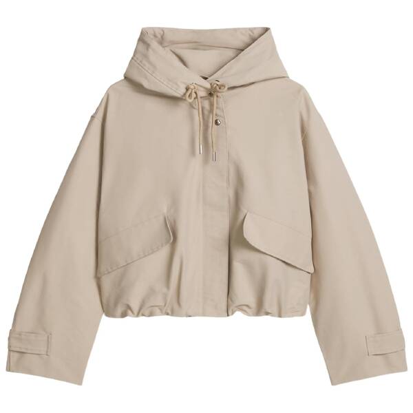 Canvasjacke mit kapuze relaxed