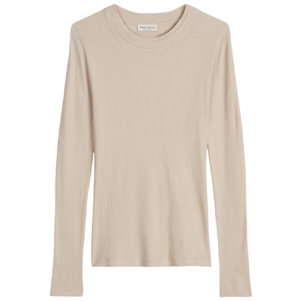 Geripptes longsleeve slim