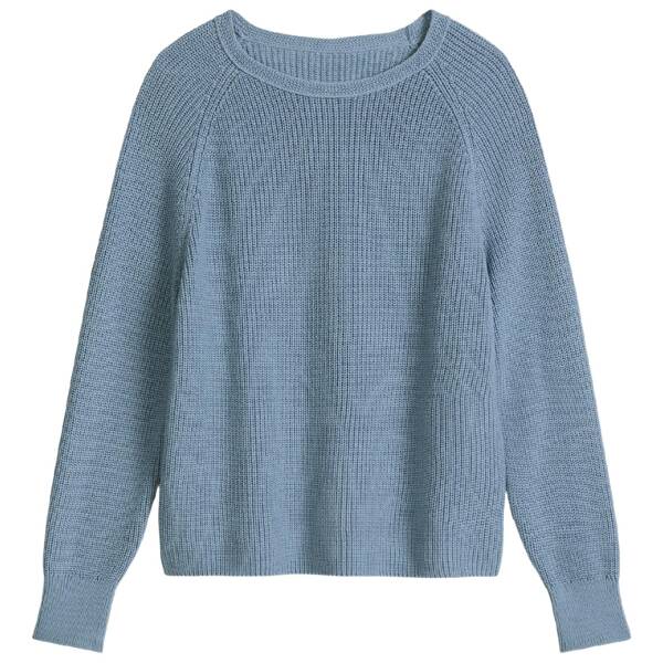 Rundhalspullover loose
