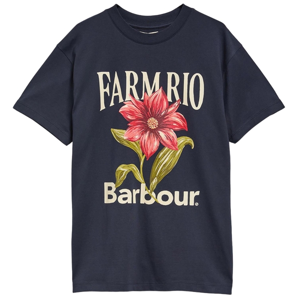 Barbour FARM Rio T-Shirt Wild Flower Oversized Graphic