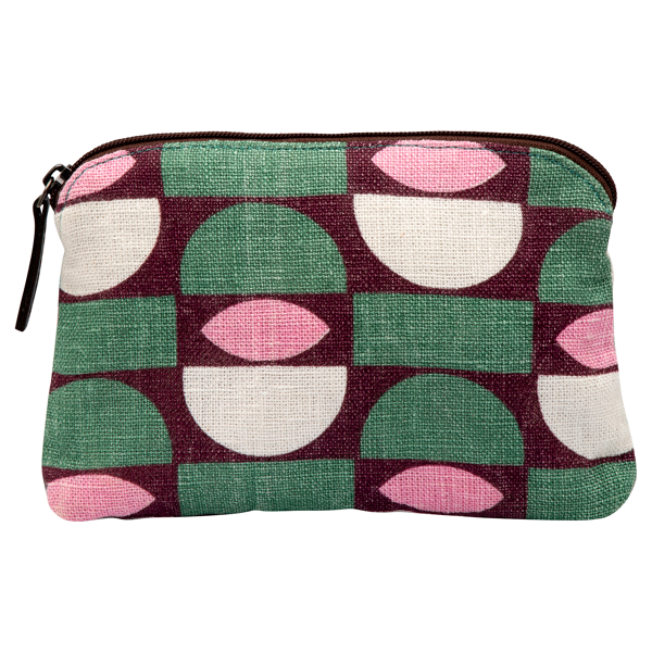 Kosmetiktasche mit Retro-Muster