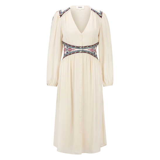 Maxikleid mit Stickerei