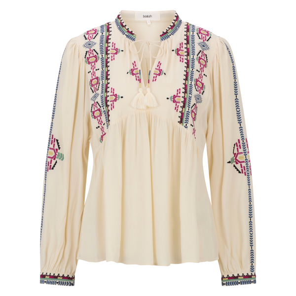 Boho-Bluse mit Stickerei