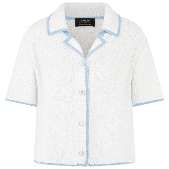 Kurzarm-cardigan "knitted in germany"