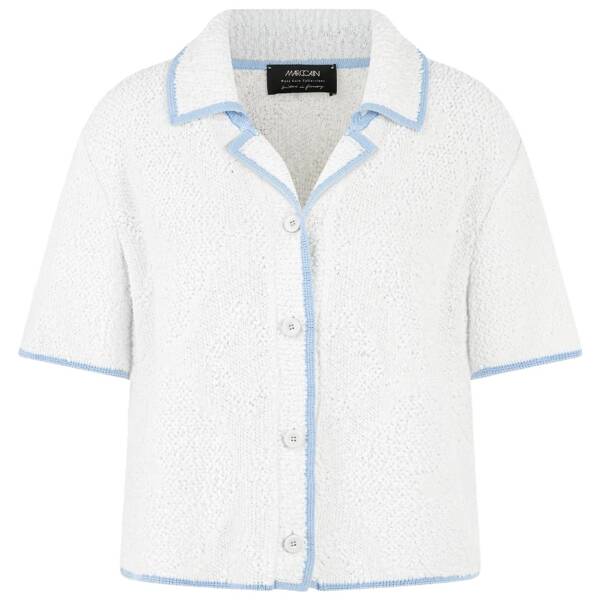 Kurzarm-cardigan "knitted in germany"