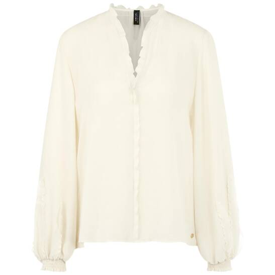 Feminine bluse mit volant