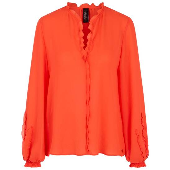 Feminine bluse mit volant