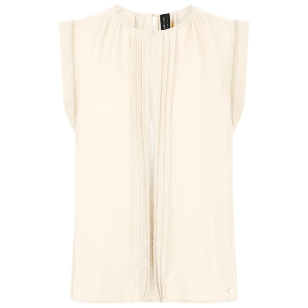 Top mit spitze und biesen