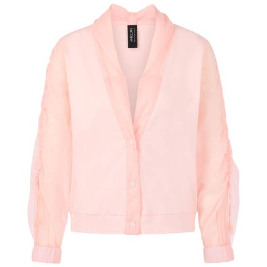 Leichte jacke im materialmix