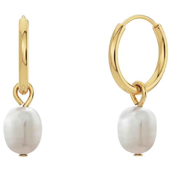 Ohrringe Perla Hoops Gold