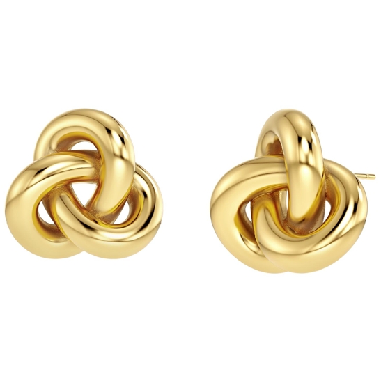 Ohrringe Infinity Knot Studs L Gold