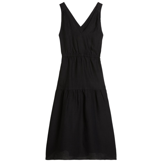 Leinen-stufenkleid regular