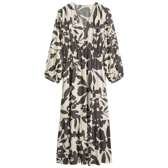 Print-kleid flared