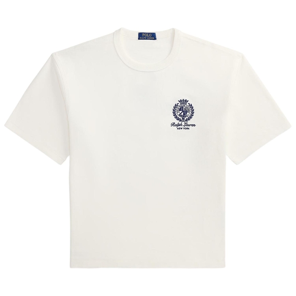 Kurzärmliges T-Shirt mit Palmwedeldruck
