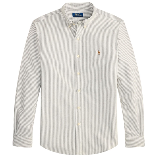 Gestreiftes Custom-Fit Oxfordhemd
