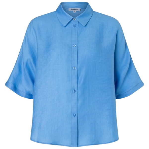 Weite hemdbluse mit fledermausärmel