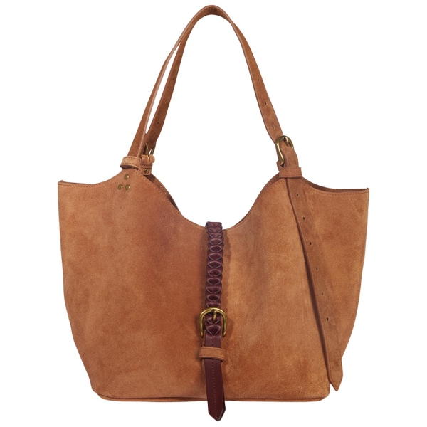 Schultertasche Wildleder