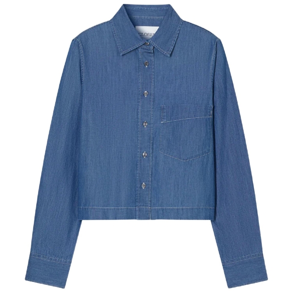 Denim-Bluse