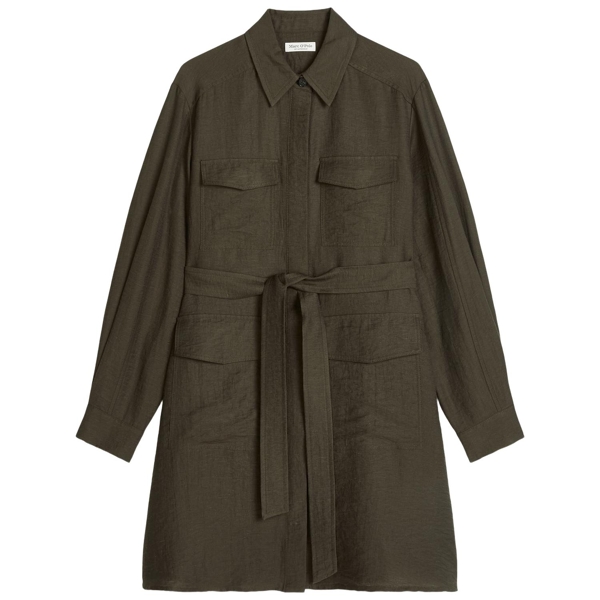 Kleid im safari-stil flared