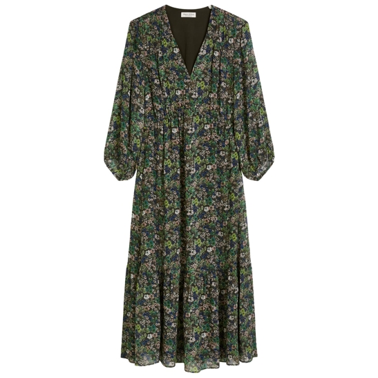Print-kleid flared