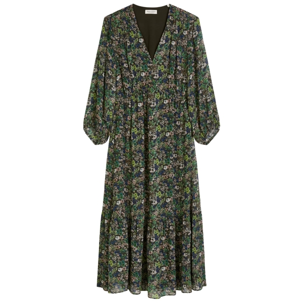Print-kleid flared