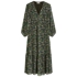 Print-kleid flared