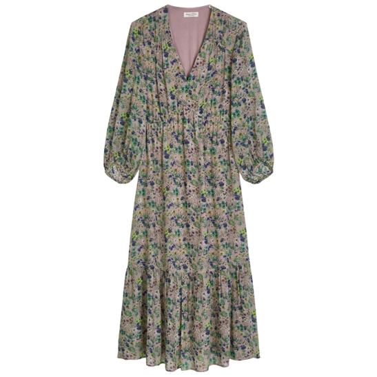Print-kleid flared