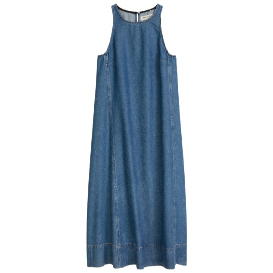 ärmellose jeanskleid a-shape
