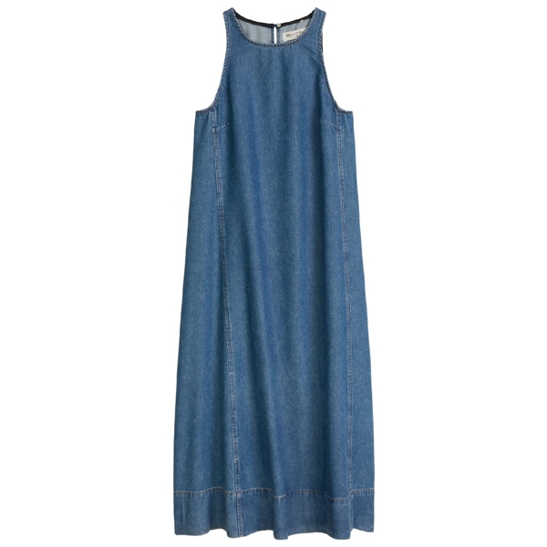 ärmellose jeanskleid a-shape